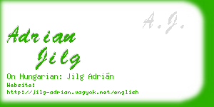 adrian jilg business card